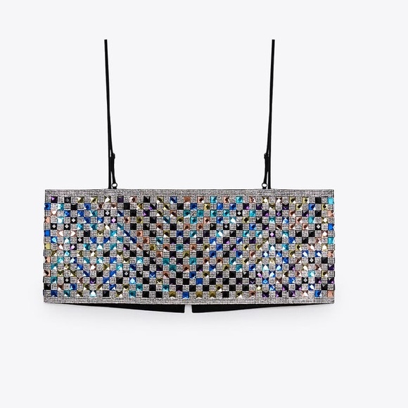 Shimmery crop top - Zara - Picture 2 of 2